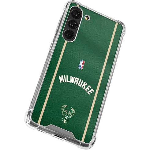 NBA Milwaukee Bucks Jersey Galaxy S23 FE Clear Case